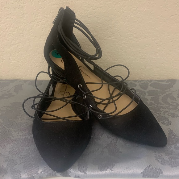 Black pointy toe flats - Picture 2 of 2